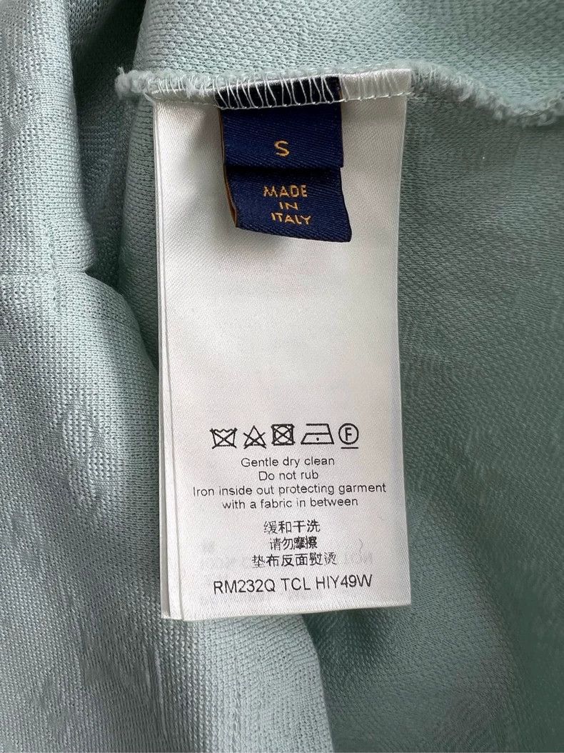 Louis Vuitton Louis Vuitton Green Monogram Embossed T-shirt - dmc Size US S / EU 44-46 / 1 - 5 Thumbnail