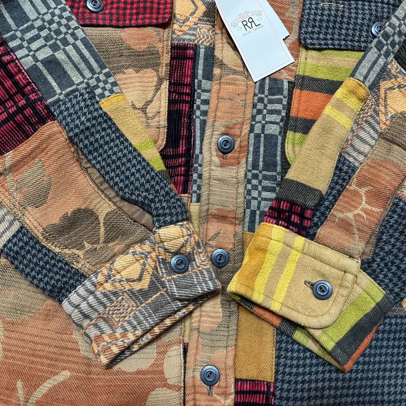 RRL Ralph Lauren RRL Limited Patchwork Button-Up Shirt - dmc Size US M / EU 48-50 / 2 - 6 Thumbnail