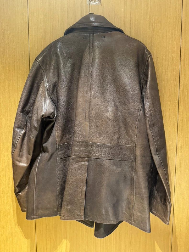 RRL Ralph Lauren RRL Double RL Navy 740 Leather Jacket - dmc Size US M / EU 48-50 / 2 - 2 Thumbnail