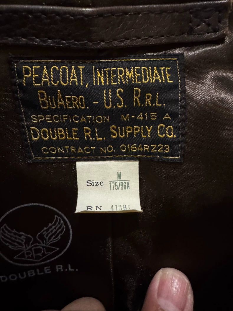 RRL Ralph Lauren RRL Double RL Navy 740 Leather Jacket - dmc Size US M / EU 48-50 / 2 - 3 Thumbnail