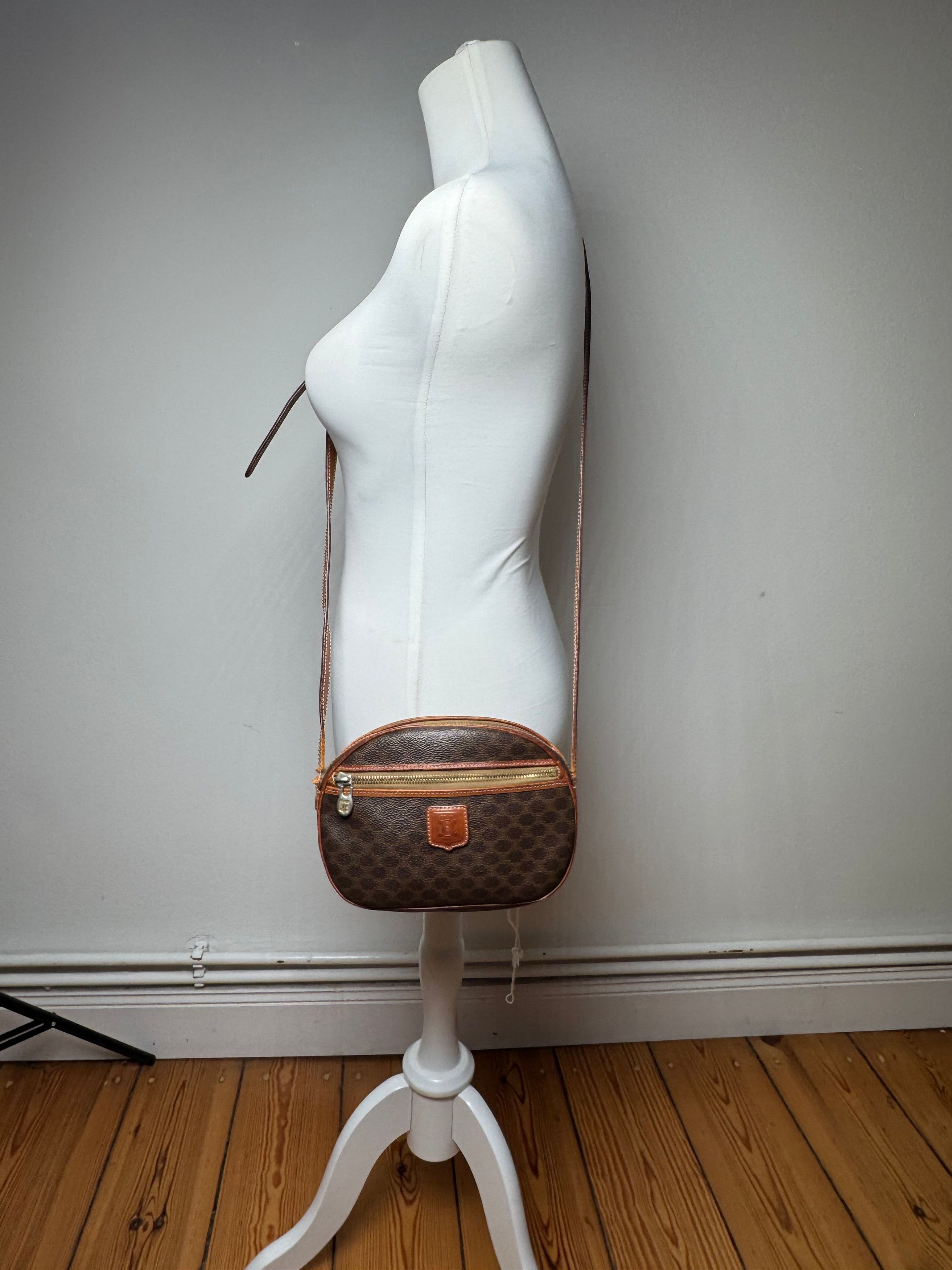 Celine Vintage Triomphe Leather monogram Bag brown Size ONE SIZE - 7 Thumbnail