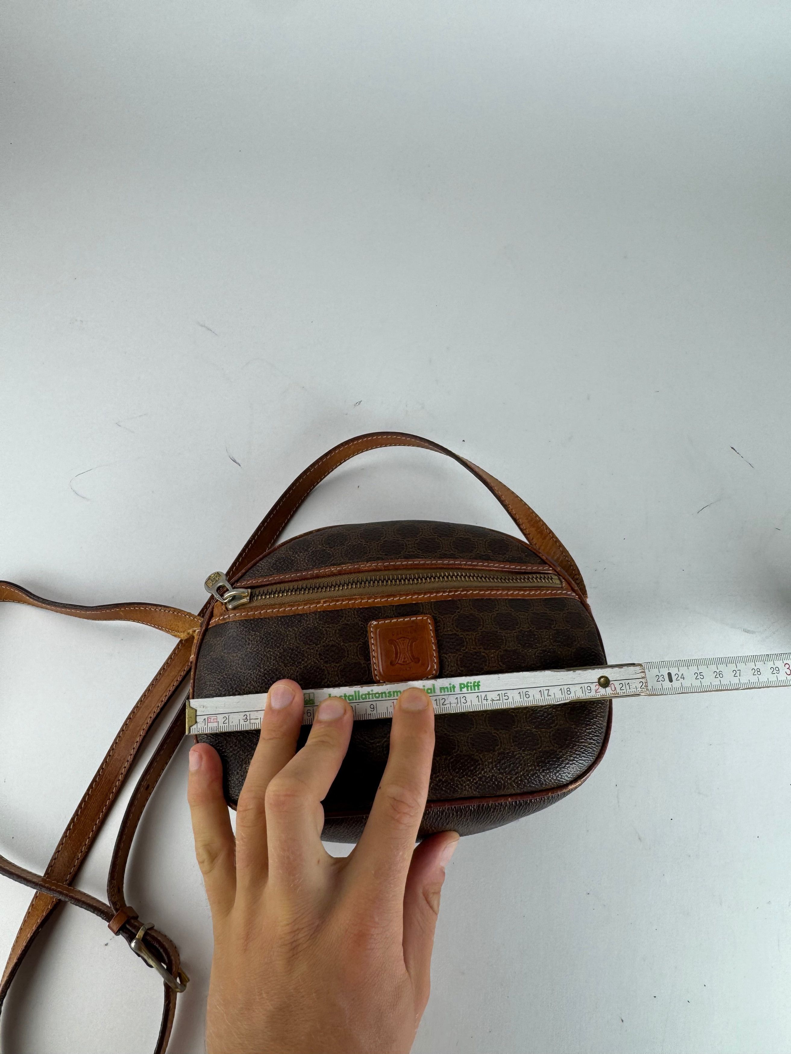 Celine Vintage Triomphe Leather monogram Bag brown Size ONE SIZE - 14 Thumbnail