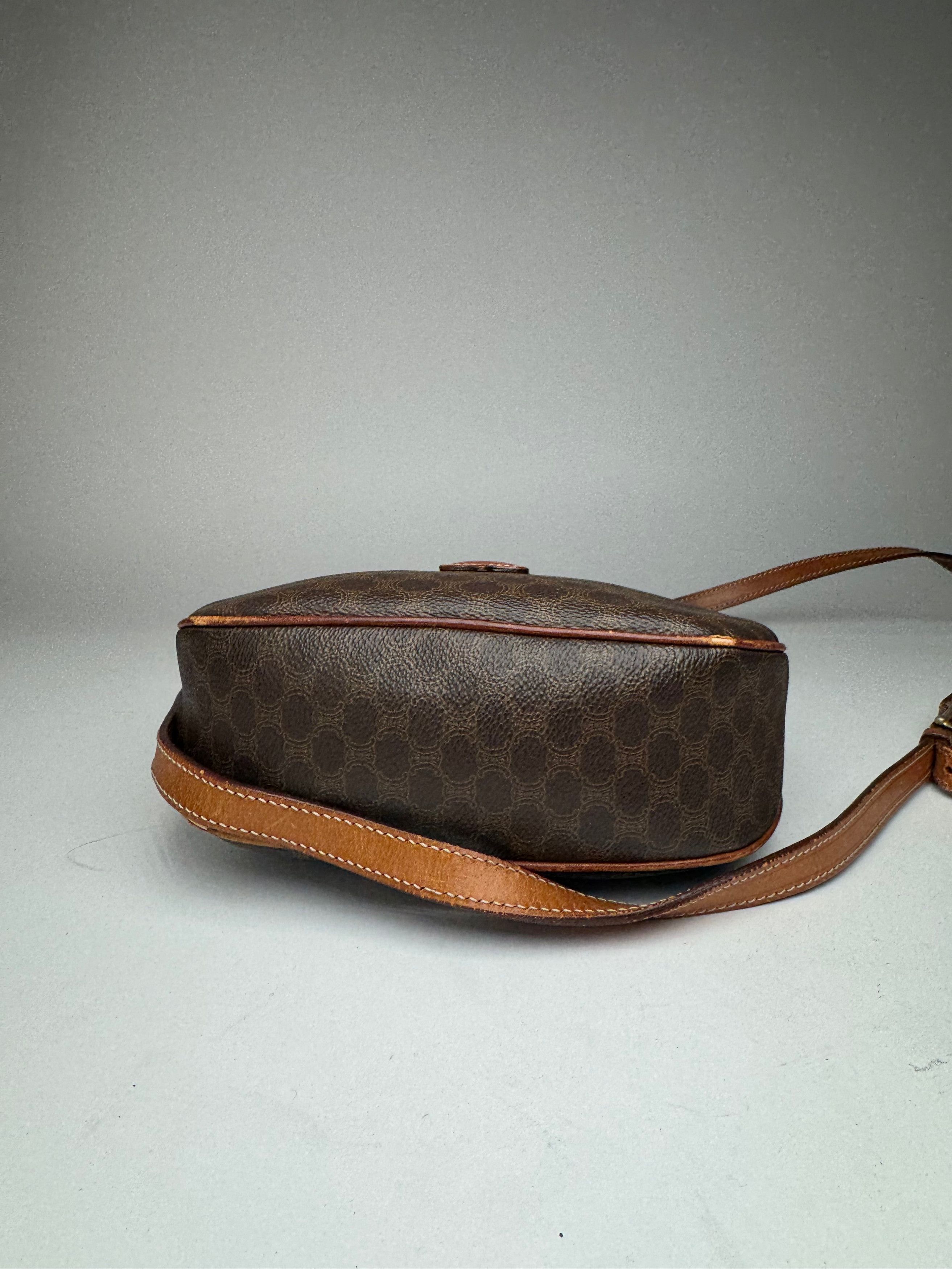 Celine Vintage Triomphe Leather monogram Bag brown Size ONE SIZE - 9 Thumbnail