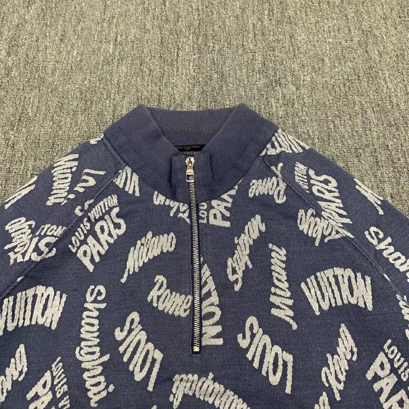 Louis Vuitton Louis Vuitton Men's Blue Cotton Jacket 0089 Size US XXL / EU 58 / 5 - 6 Thumbnail