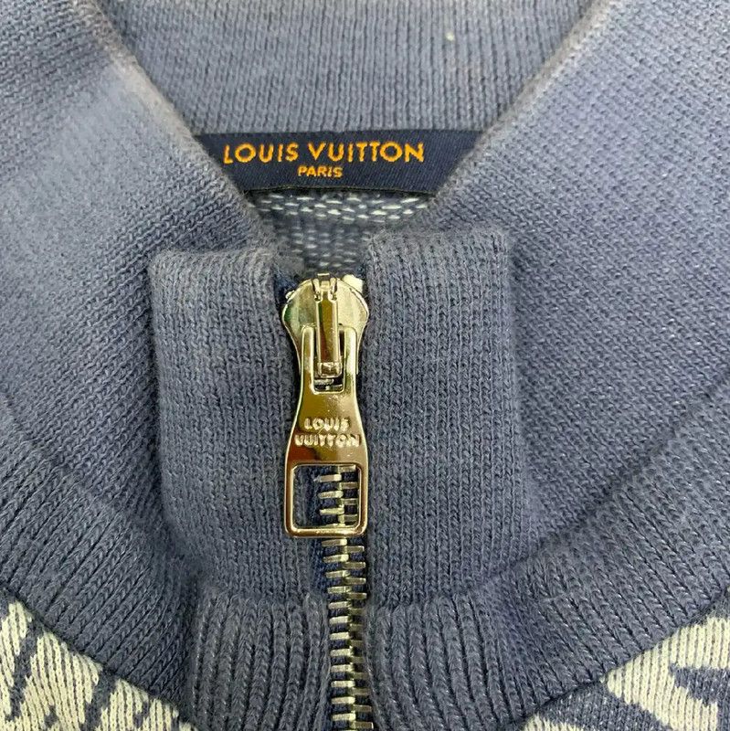 Louis Vuitton Louis Vuitton Men's Blue Cotton Jacket 0089 Size US XXL / EU 58 / 5 - 4 Thumbnail