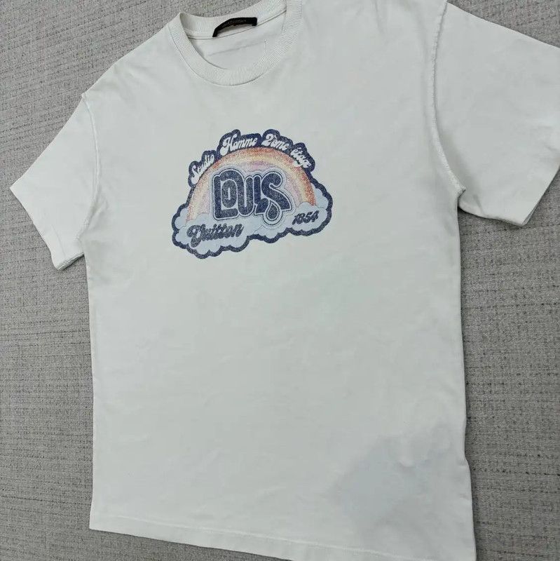 Louis Vuitton Louis Vuitton Men's Summer Cotton Print T-Shirt 0089 Size US M / EU 48-50 / 2 - 2 Thumbnail