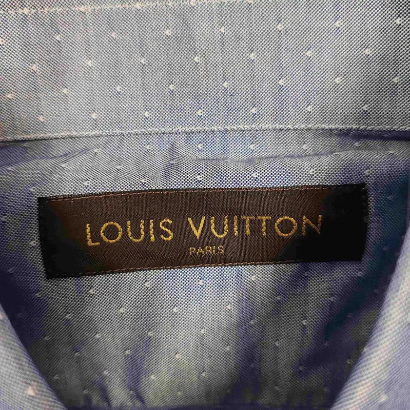 Louis Vuitton Louis Vuitton Men's Blue Cotton Shirt 0089 Size US S / EU 44-46 / 1 - 3 Thumbnail