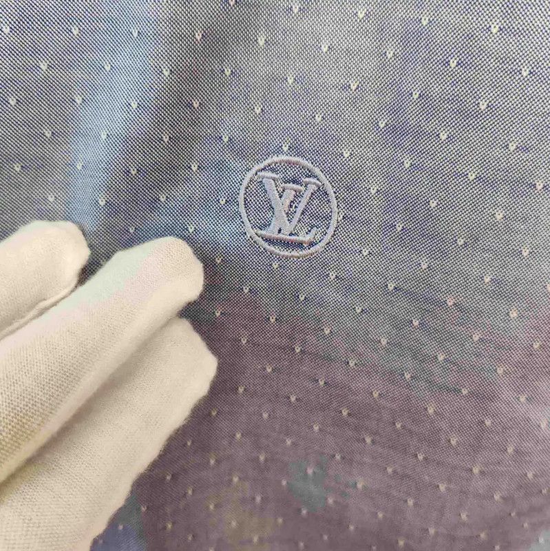 Louis Vuitton Louis Vuitton Men's Blue Cotton Shirt 0089 Size US S / EU 44-46 / 1 - 4 Thumbnail