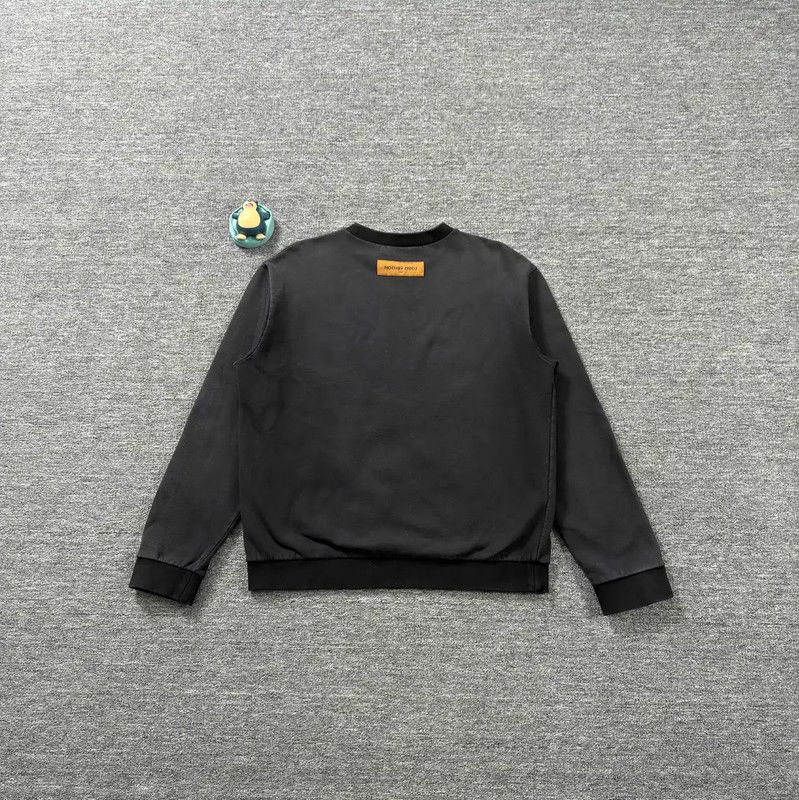 Louis Vuitton Louis Vuitton Men's Black Cotton Sweatshirt 0089 Size US L / EU 52-54 / 3 - 2 Thumbnail