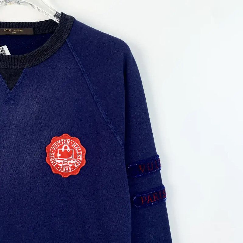 Louis Vuitton Louis Vuitton Men's Navy Cotton Sweatshirt 0089 Size US S / EU 44-46 / 1 - 3 Thumbnail