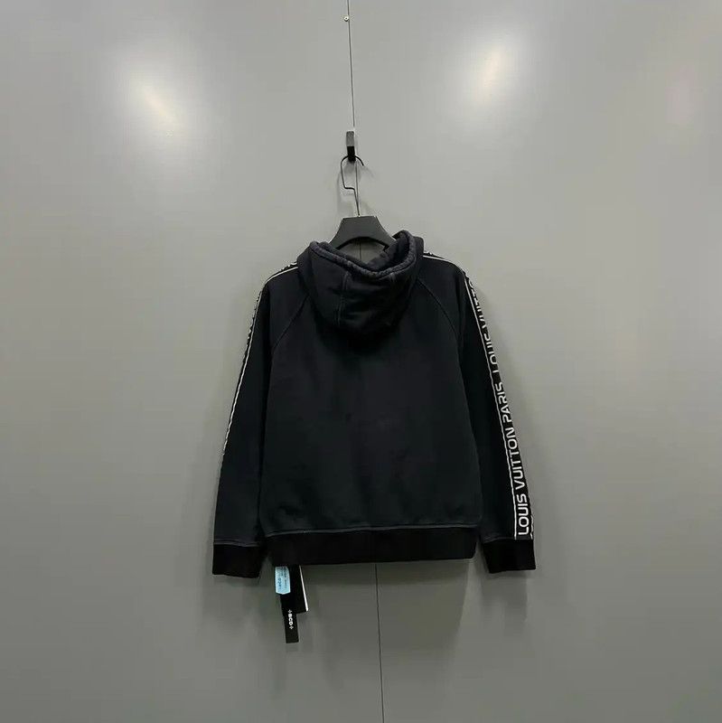 Louis Vuitton Louis Vuitton Black Cotton Pullover Hoodie 0089 Size US L / EU 52-54 / 3 - 2 Thumbnail