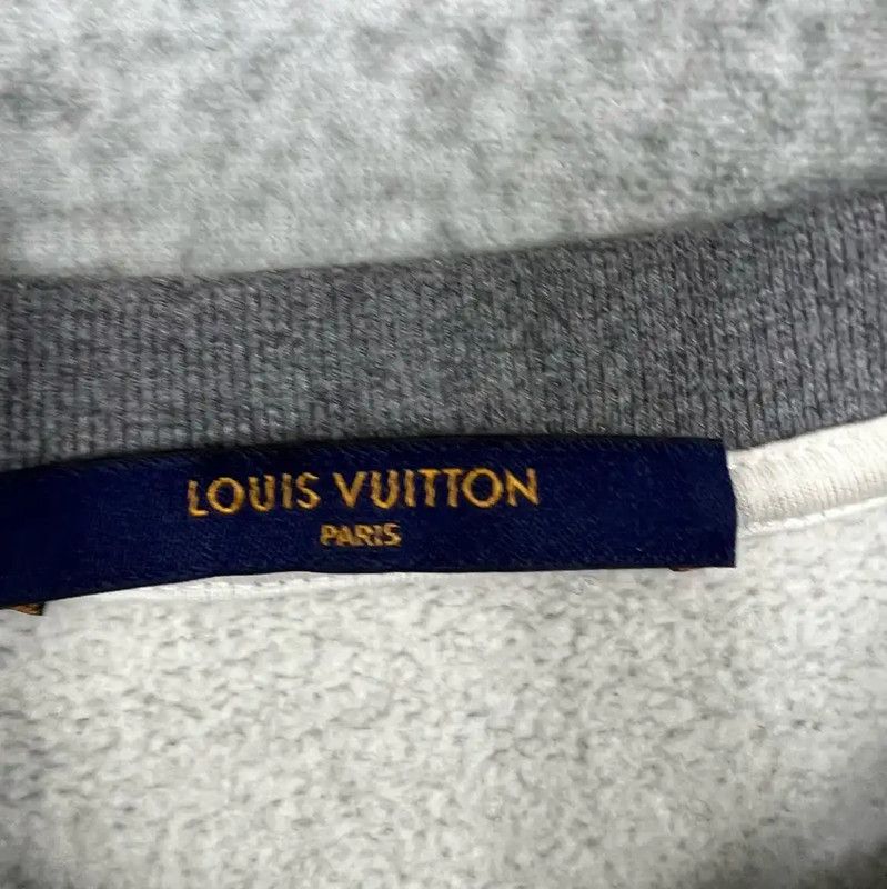 Louis Vuitton Louis Vuitton Gray Cotton Men's Sweatshirt 0089 Size US L / EU 52-54 / 3 - 2 Thumbnail