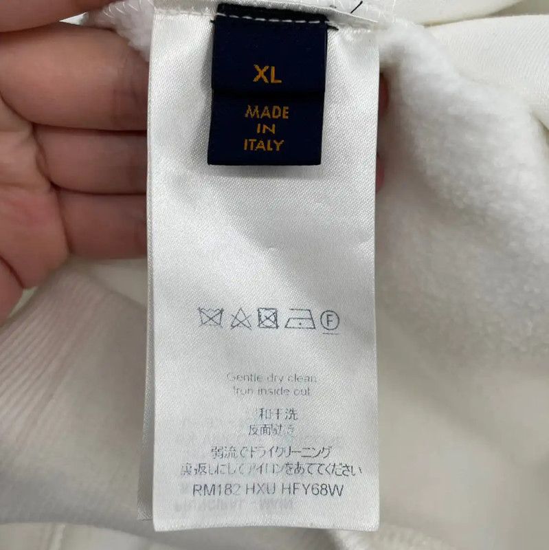 Louis Vuitton Louis Vuitton Winter White Cotton Sweatshirt 0089 Size US XL / EU 56 / 4 - 4 Thumbnail
