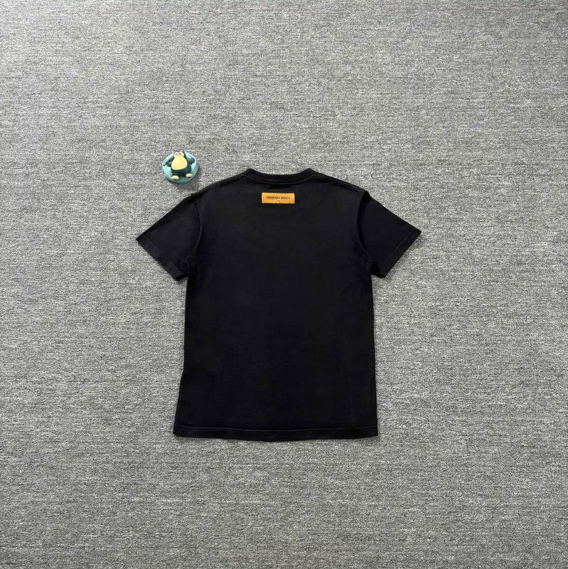 Louis Vuitton Louis Vuitton Black Cotton Men's T-Shirt 0089 Size US S / EU 44-46 / 1 - 2 Thumbnail