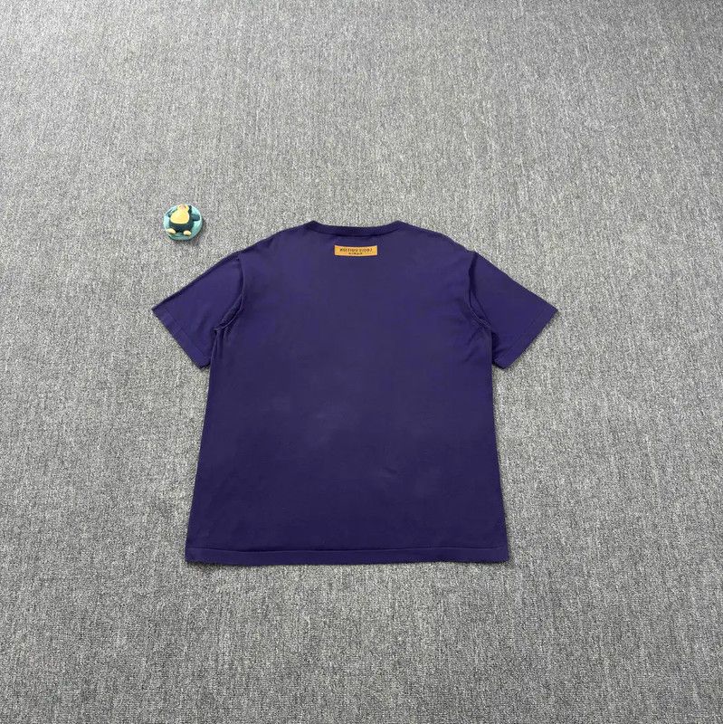 Louis Vuitton Louis Vuitton Men's Purple Cotton T-Shirt 0089 Size US L / EU 52-54 / 3 - 8 Thumbnail