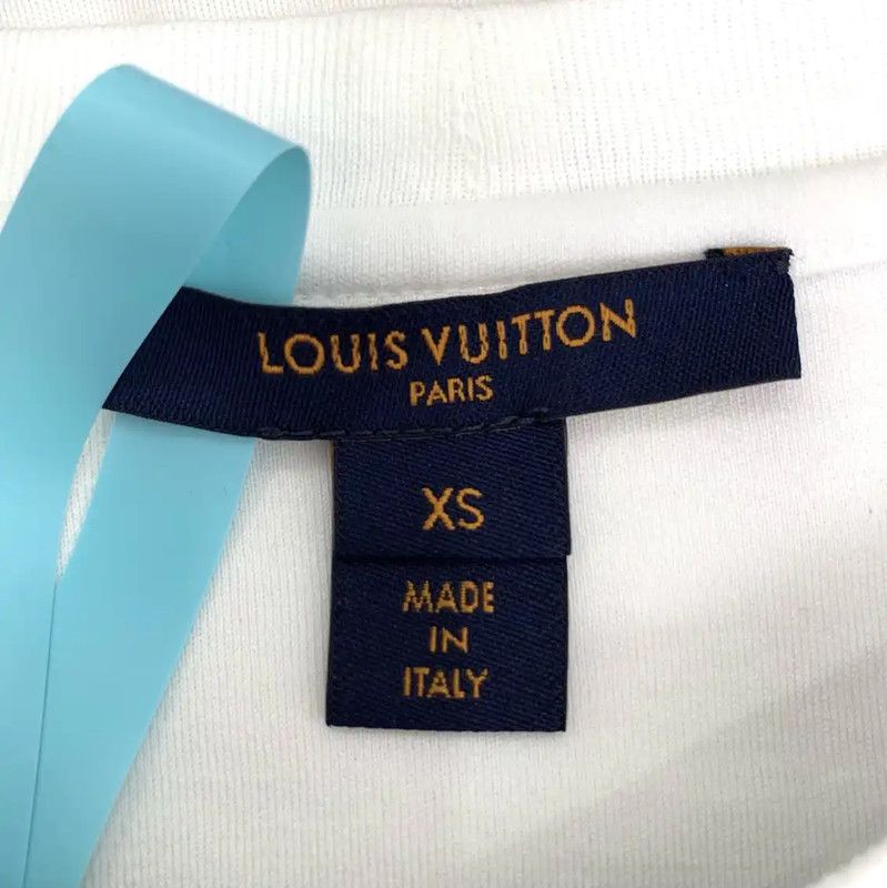 Louis Vuitton Louis Vuitton Men's White Cotton T-Shirt 0089 Size US XS / EU 42 / 0 - 5 Thumbnail