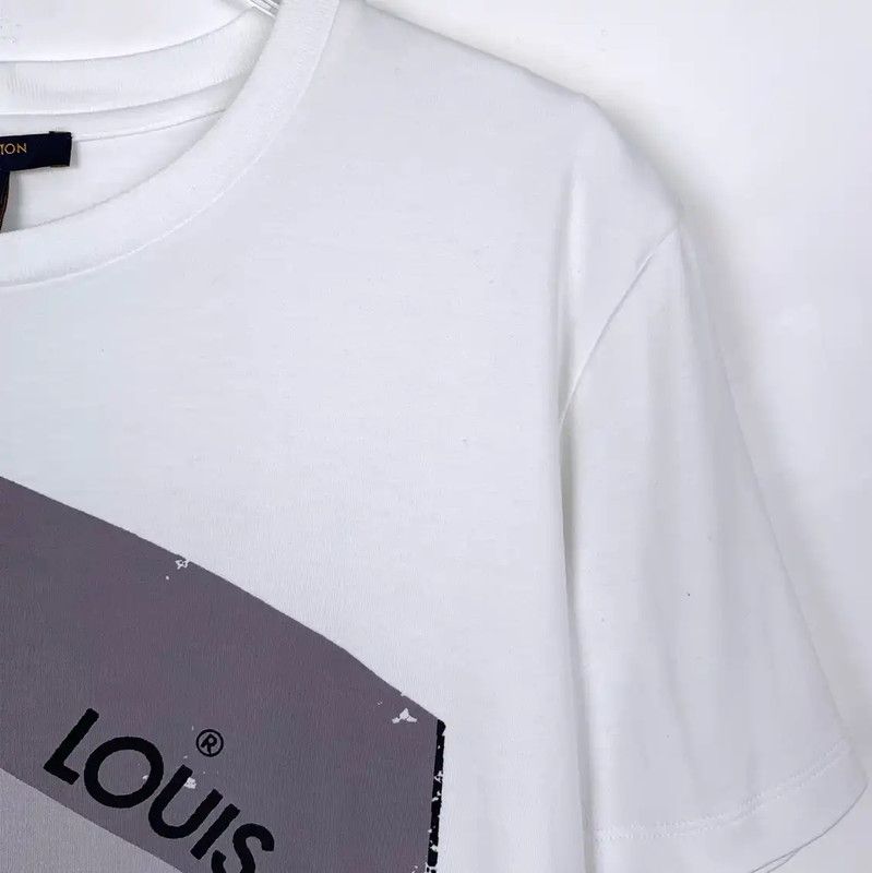 Louis Vuitton Louis Vuitton Men's White Cotton T-Shirt 0089 Size US XS / EU 42 / 0 - 3 Thumbnail