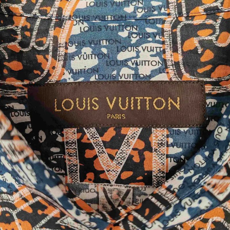 Louis Vuitton Louis Vuitton Brown Cotton Men's Shirt XL 0089 Size US XL / EU 56 / 4 - 3 Thumbnail