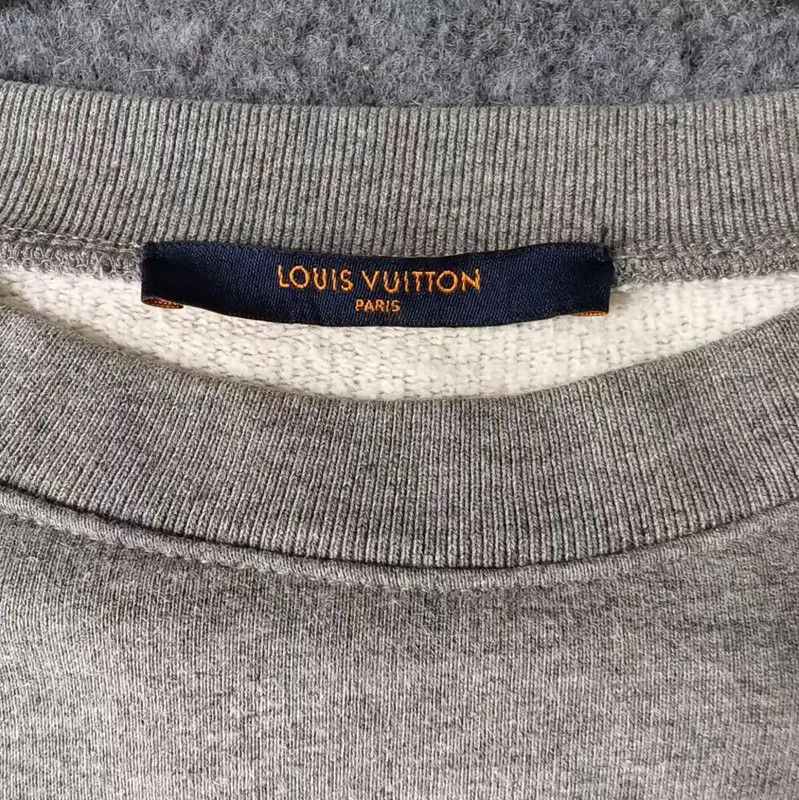 Louis Vuitton Louis Vuitton Gray Cotton Men's Sweatshirt XXL 0089 Size US XXL / EU 58 / 5 - 3 Thumbnail