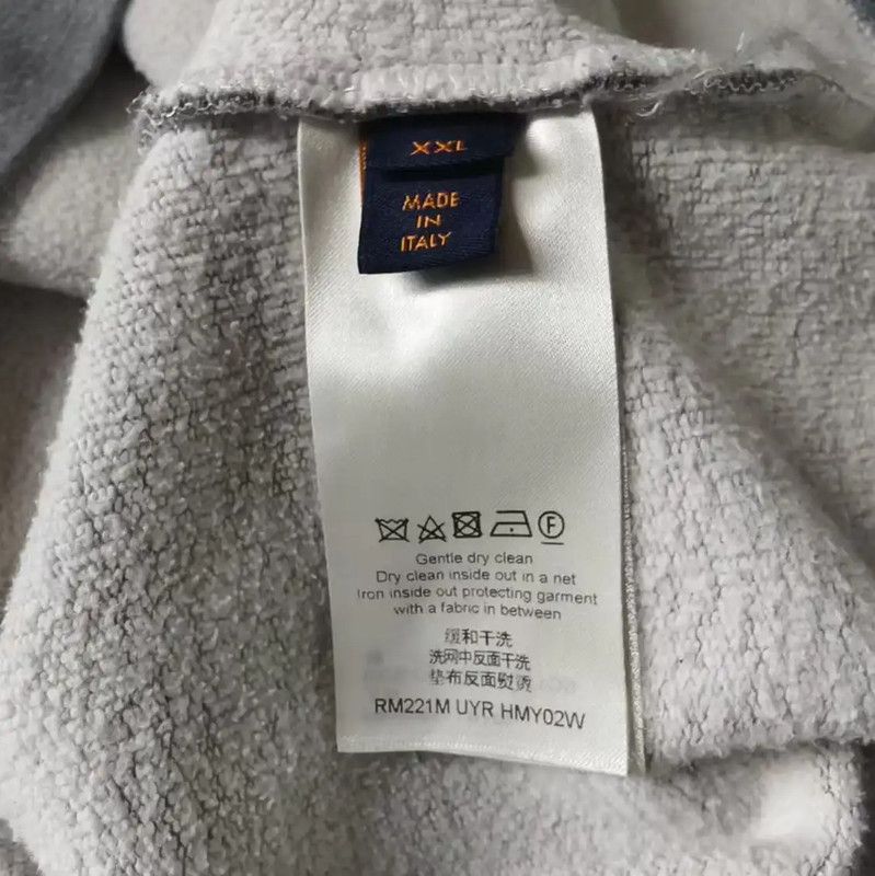 Louis Vuitton Louis Vuitton Gray Cotton Men's Sweatshirt XXL 0089 Size US XXL / EU 58 / 5 - 4 Thumbnail