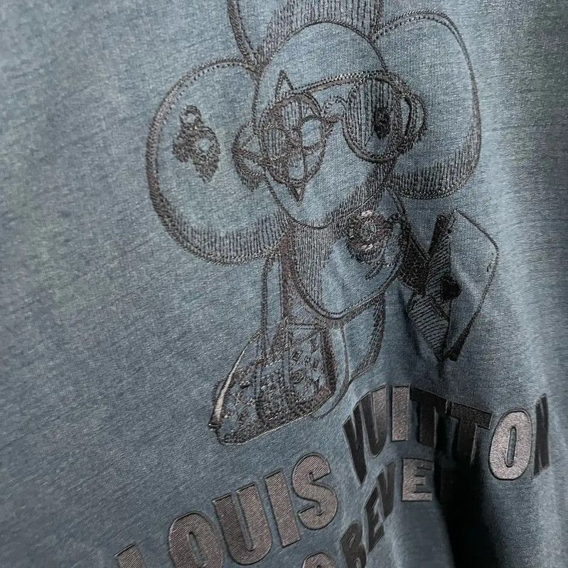 Louis Vuitton Louis Vuitton Blue Cotton Men's Sweatshirt 0089 Size US XXL / EU 58 / 5 - 3 Thumbnail