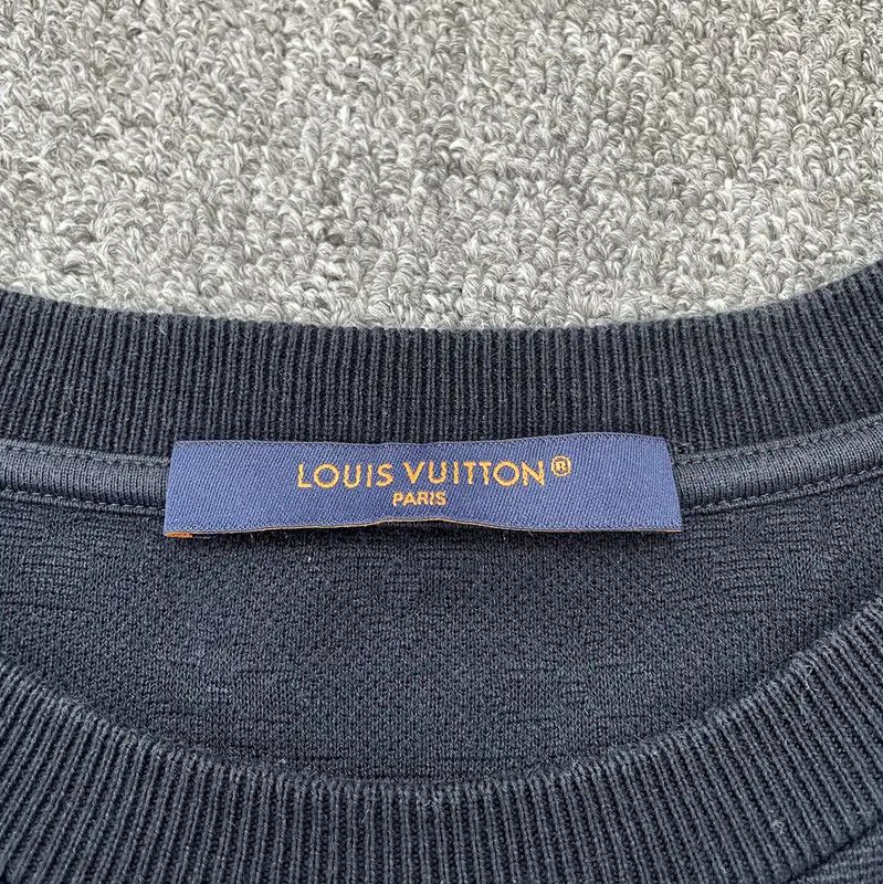Louis Vuitton Louis Vuitton Summer Navy Cotton T-Shirt 0089 Size US S / EU 44-46 / 1 - 4 Thumbnail