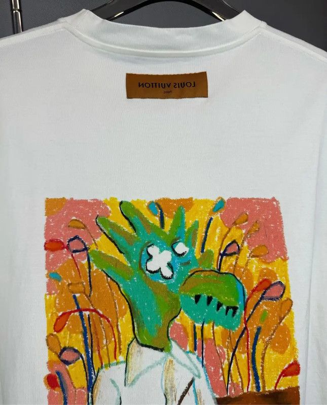 Louis Vuitton Louis Vuitton Colorful Graphic White T-Shirt 0089 Size US L / EU 52-54 / 3 - 4 Thumbnail