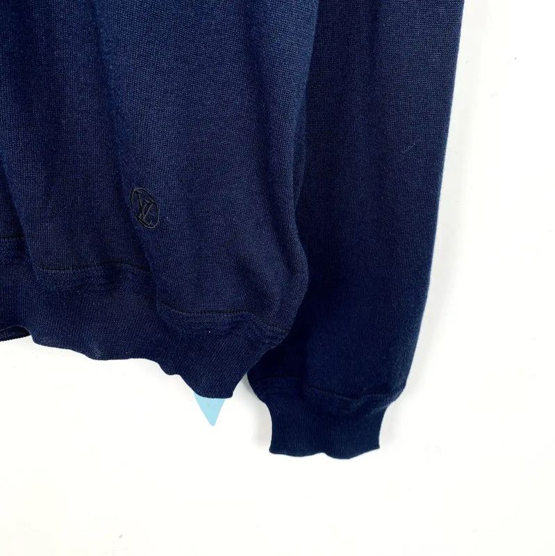 Louis Vuitton Louis Vuitton Men's Navy Cotton Sweater 0089 Size US M / EU 48-50 / 2 - 4 Thumbnail