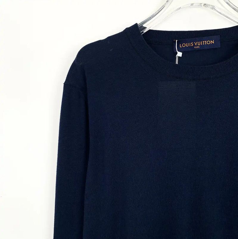 Louis Vuitton Louis Vuitton Men's Navy Cotton Sweater 0089 Size US M / EU 48-50 / 2 - 3 Thumbnail