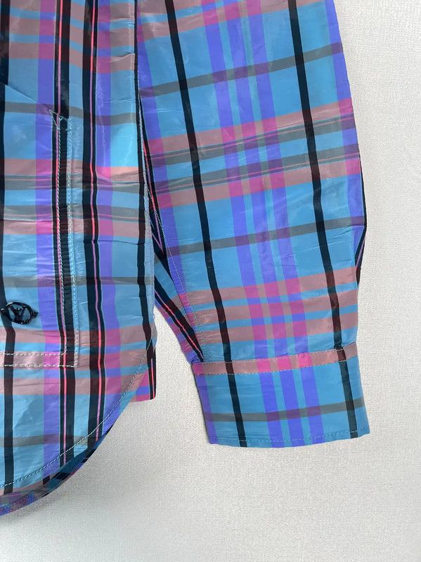 Louis Vuitton Louis Vuitton Blue Purple Check Long Sleeve Shirt 0089 Size US S / EU 44-46 / 1 - 7 Thumbnail