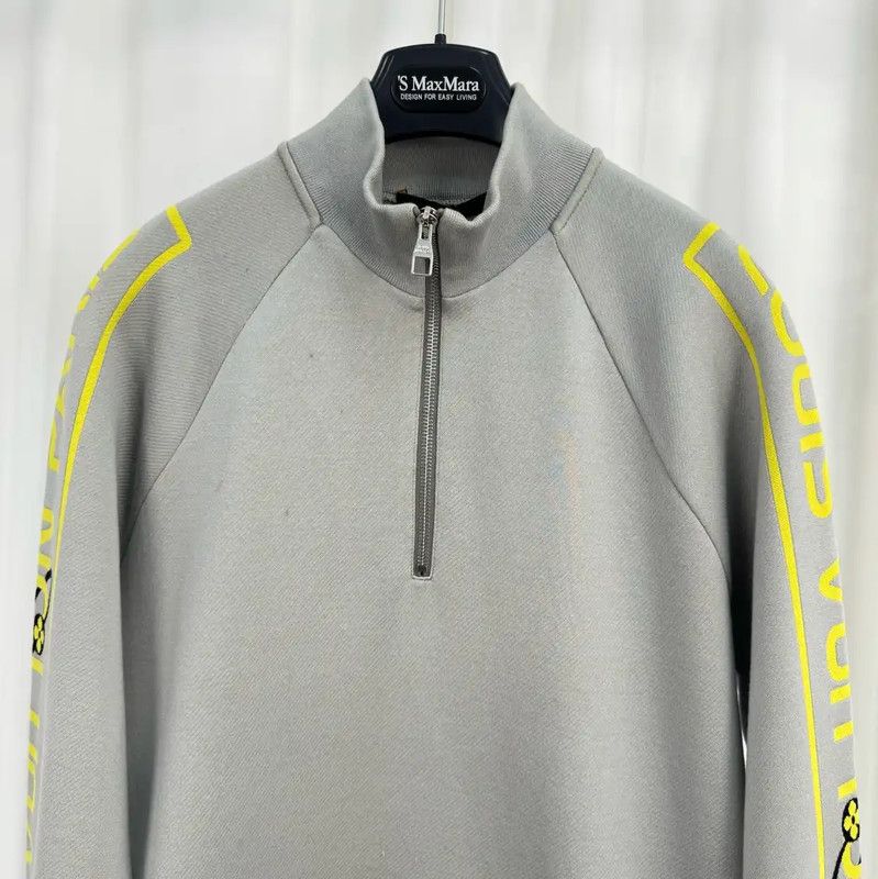 Louis Vuitton Louis Vuitton Gray Logo Print Men's Long Sleeve Sweatshirt 0089 Size US M / EU 48-50 / 2 - 3 Thumbnail