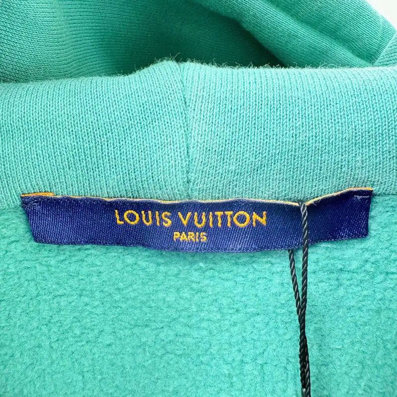Louis Vuitton Louis Vuitton Green Hoodie for Men 0089 Size US S / EU 44-46 / 1 - 4 Thumbnail