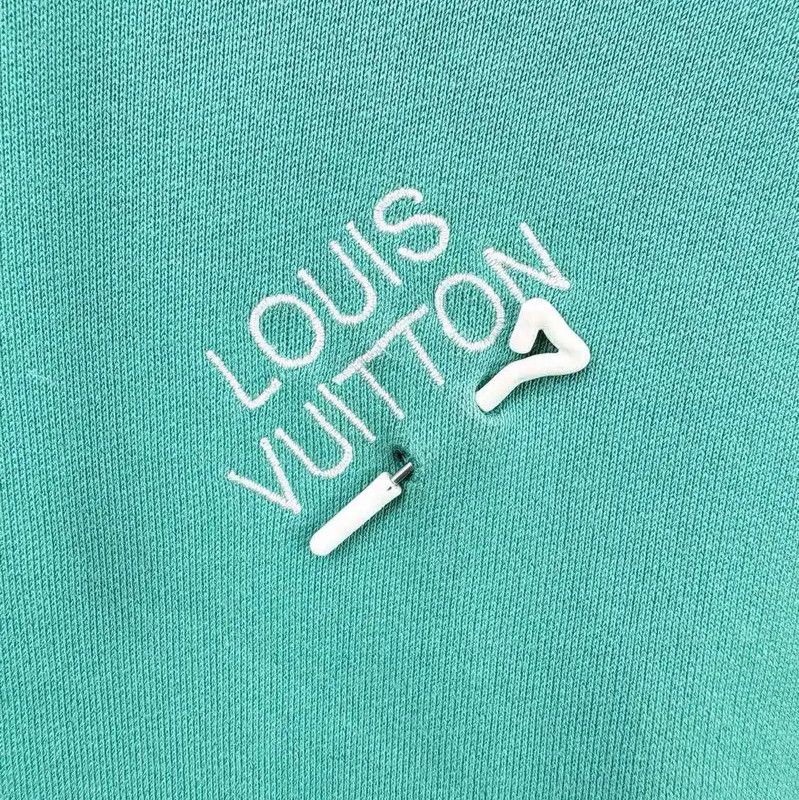Louis Vuitton Louis Vuitton Green Hoodie for Men 0089 Size US S / EU 44-46 / 1 - 3 Thumbnail