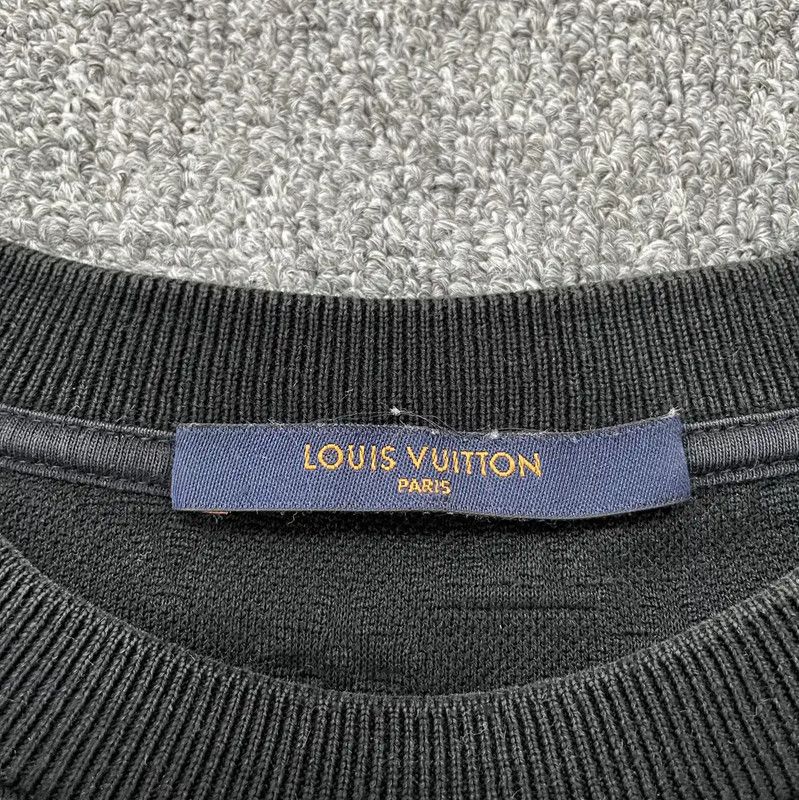 Louis Vuitton Louis Vuitton Black Cotton Men's Summer T-shirt 0089 Size US S / EU 44-46 / 1 - 5 Thumbnail