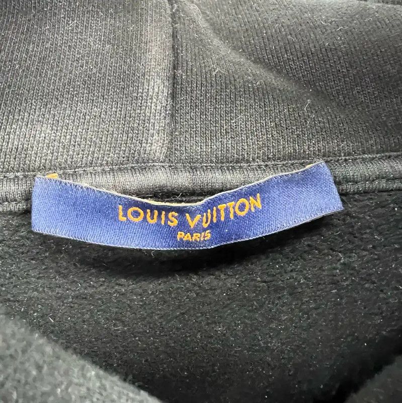 Louis Vuitton Louis Vuitton Men's Black Cotton Hoodie 0089 Size US XL / EU 56 / 4 - 3 Thumbnail