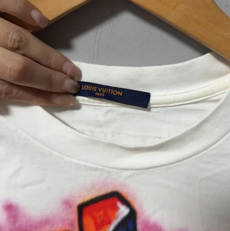 Louis Vuitton Louis Vuitton White Cotton Men's T-Shirt 0089 Size US L / EU 52-54 / 3 - 4 Thumbnail