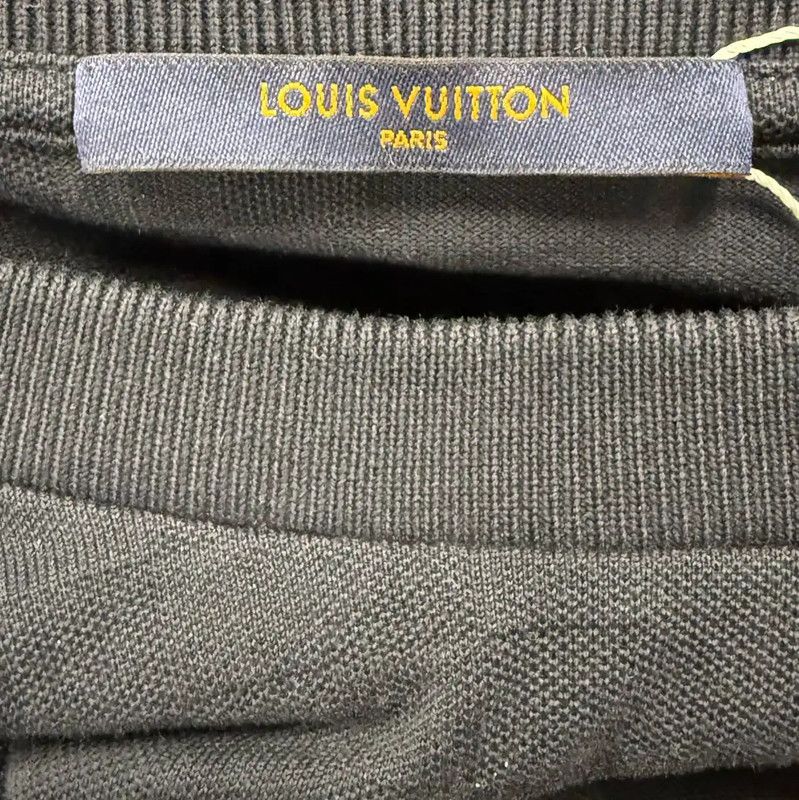 Louis Vuitton Louis Vuitton Black Cotton XXL Men's T-Shirt 0089 Size US XXL / EU 58 / 5 - 4 Thumbnail