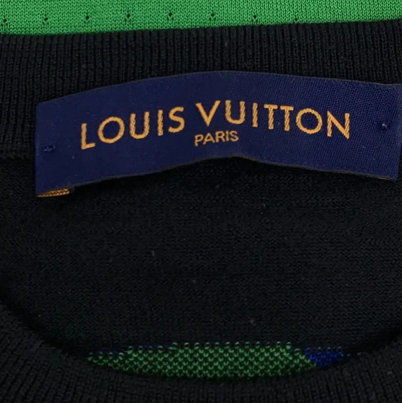 Louis Vuitton Louis Vuitton Black Wool Men's T-Shirt XS 0089 Size US XS / EU 42 / 0 - 6 Thumbnail