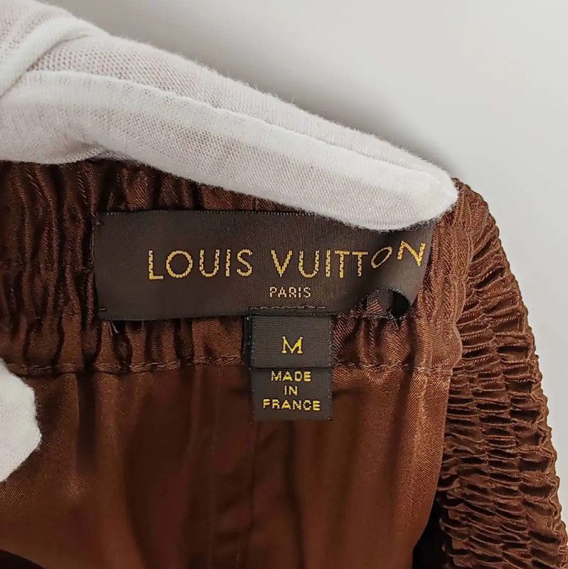Louis Vuitton Louis Vuitton Brown Silk Men's Shorts 0089 Size US 30 / EU 46 - 4 Thumbnail