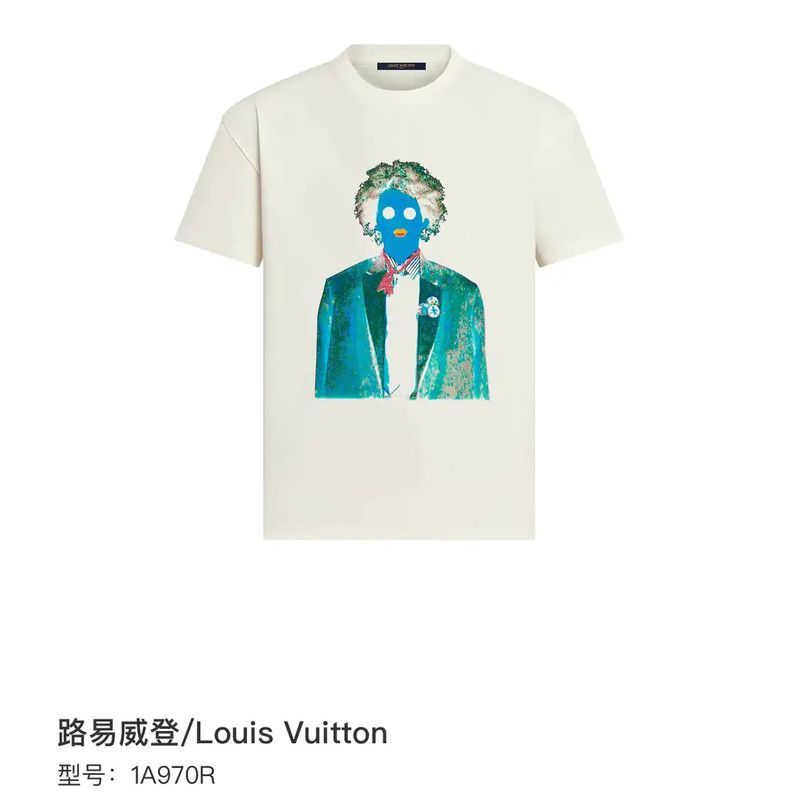 Louis Vuitton Louis Vuitton White Cotton Men's T-Shirt 0089 Size US M / EU 48-50 / 2 - 6 Thumbnail