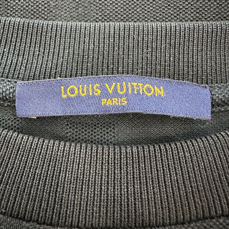Louis Vuitton Louis Vuitton Black Cotton Men's T-Shirt 0089 Size US L / EU 52-54 / 3 - 8 Thumbnail