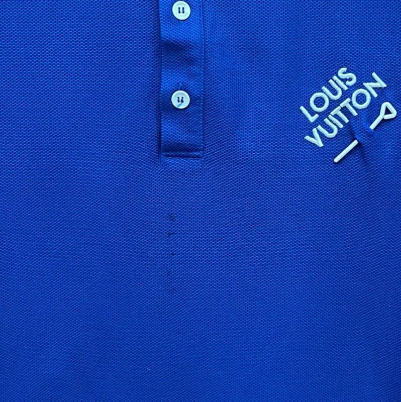 Louis Vuitton Louis Vuitton Men's Blue Polo Shirt 0089 Size US L / EU 52-54 / 3 - 6 Thumbnail