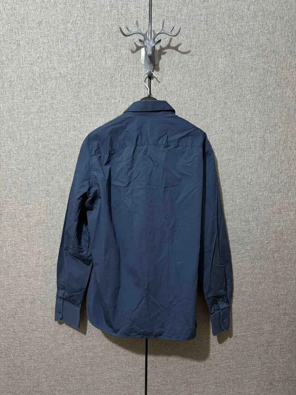 Louis Vuitton Louis Vuitton Blue Cotton Embroidered Logo Shirt 0089 Size US M / EU 48-50 / 2 - 2 Thumbnail