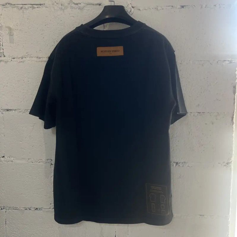 Louis Vuitton Louis Vuitton Dark Gray Cotton Men's T-Shirt 0089 Size US L / EU 52-54 / 3 - 2 Thumbnail