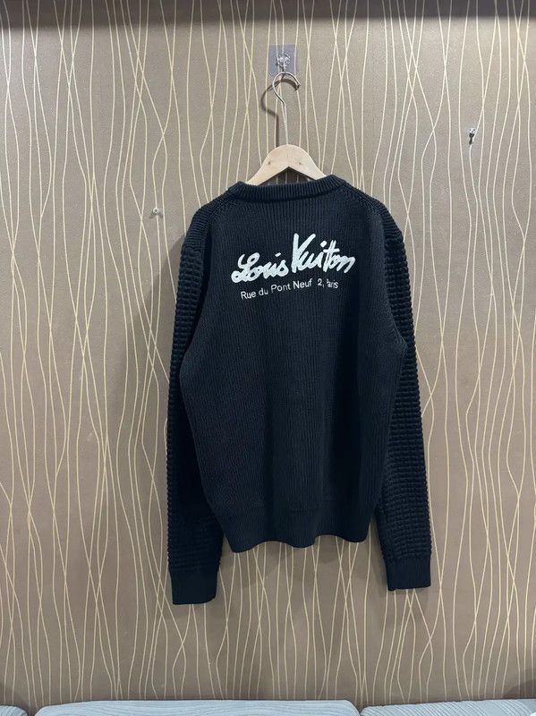 Louis Vuitton Louis Vuitton Black Nigo Collaboration Knit Sweater 0089 Size US S / EU 44-46 / 1 - 2 Thumbnail
