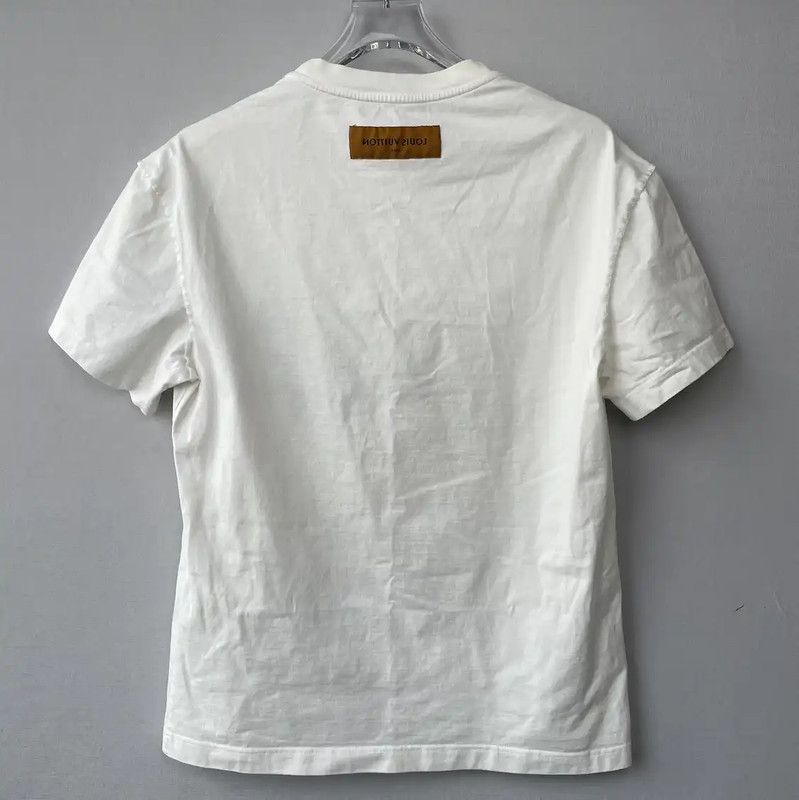 Louis Vuitton Louis Vuitton Beige Cotton Men's T-Shirt 0089 Size US S / EU 44-46 / 1 - 2 Thumbnail