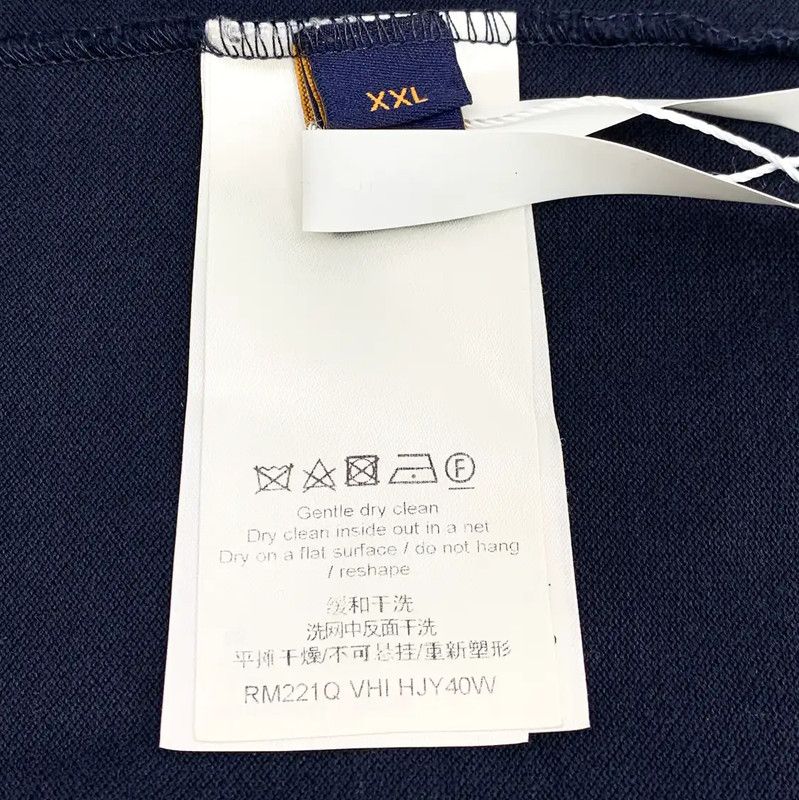 Louis Vuitton Louis Vuitton Blue Cotton XXL Men's T-Shirt 0089 Size US XXL / EU 58 / 5 - 7 Thumbnail