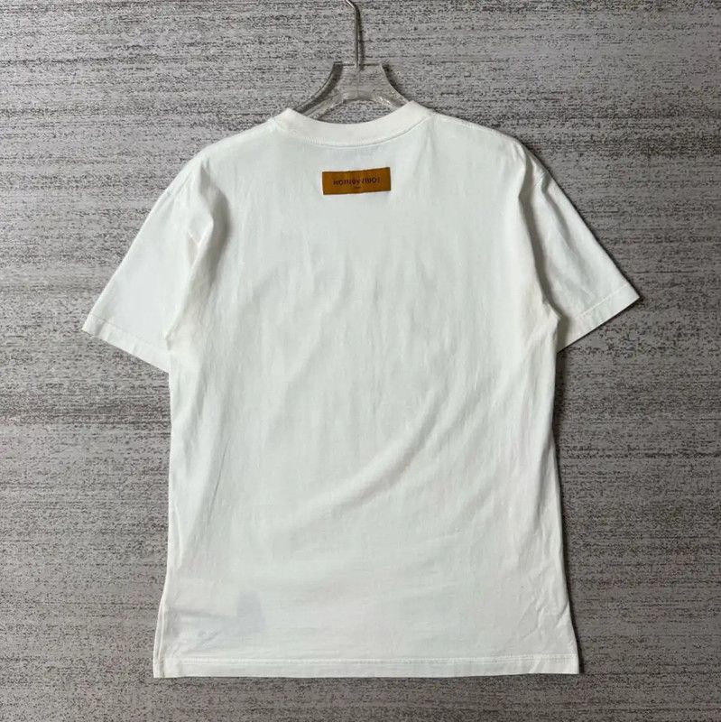 Louis Vuitton Louis Vuitton Summer White Cotton Animal Embroidered Tee 0089 Size US M / EU 48-50 / 2 - 2 Thumbnail