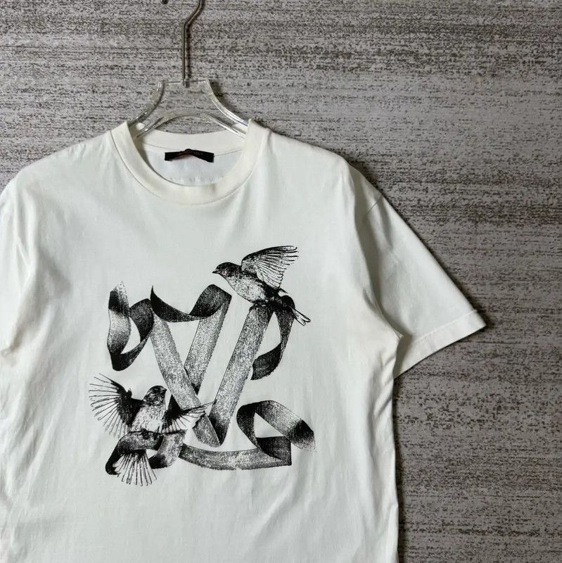 Louis Vuitton Louis Vuitton Summer White Cotton Animal Embroidered Tee 0089 Size US M / EU 48-50 / 2 - 4 Thumbnail