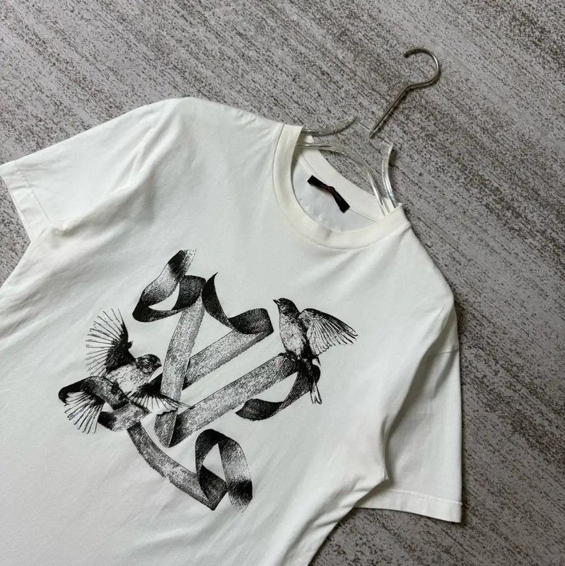 Louis Vuitton Louis Vuitton Summer White Cotton Animal Embroidered Tee 0089 Size US M / EU 48-50 / 2 - 5 Thumbnail